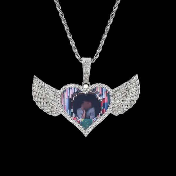 KLADOR CUSTOM ANGEL WINGS PHOTO PENDANT