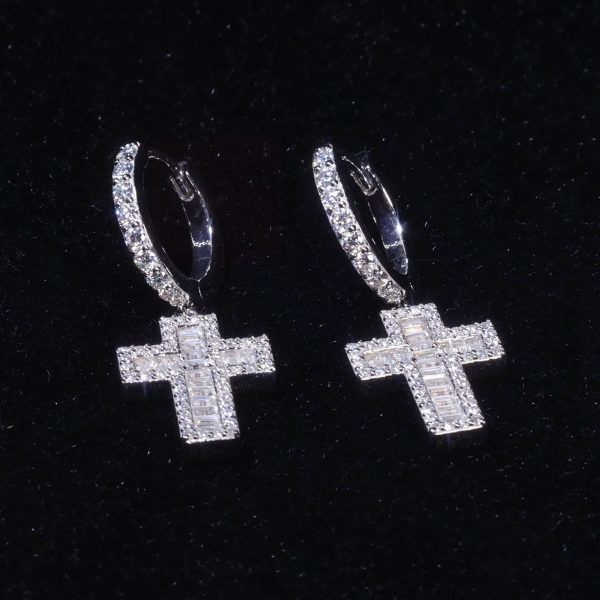 KLADOR CUSTOM CROSS DANGLY EARRING