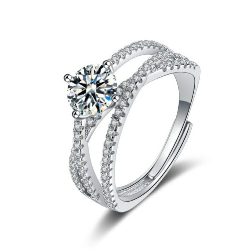 CUSTOM ETERNAL LOVE ROUND CUT MOISSANITE RING