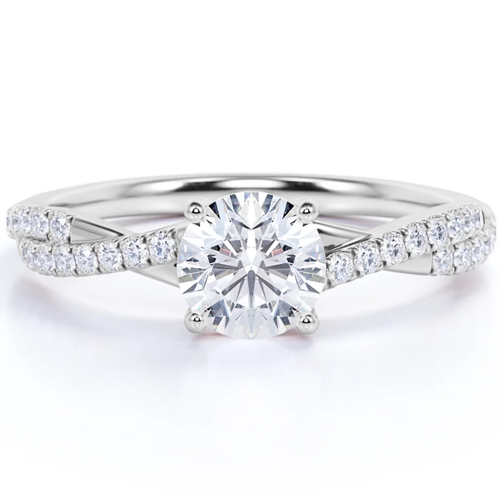 High-End 1 CARAT SOLITAIRE MOISSANITE WOMEN'S RING