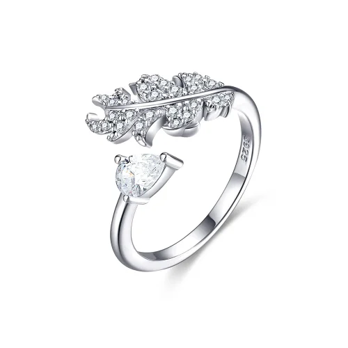 OPEN WRAP LEAF WEDDING DIAMOND RING